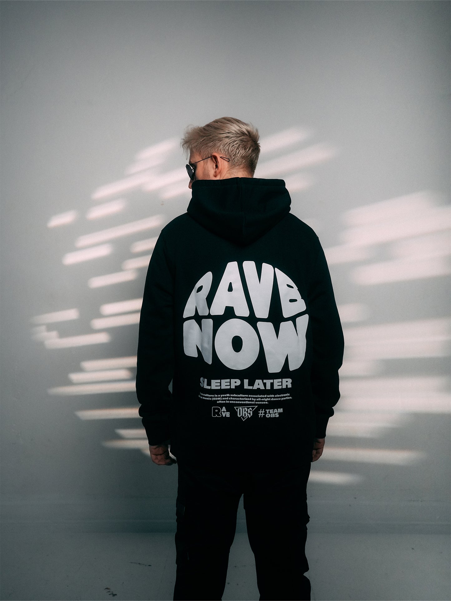 OBS x HYTH - Rave Now! Hoodie - Schwarz